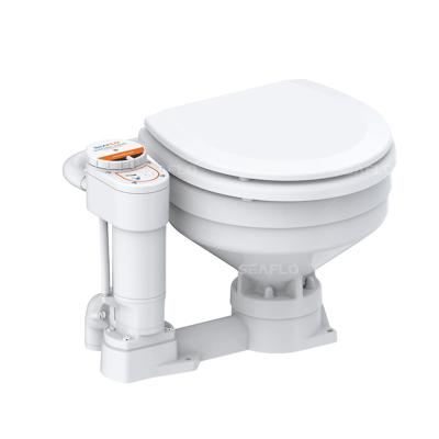 China Durable 24v Electric Toilet Smart Conversion Marine Toilet With Electric Flush Pump And Ceramic Bowl for sale