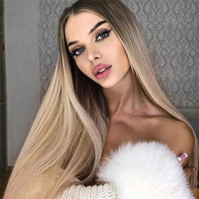 China HD Virgin Brazilian Peruvian Straight Human Hair Lace Front Human Hair Swiss Closure Lace Front Bone Straight Human Hair Wigs For Black Women for sale