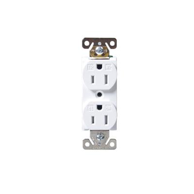 China Safety Shanghai Linsky 15A 125V TR&WR Duplex Receptacle With Stripper And Terminal Electrical Receptacle for sale