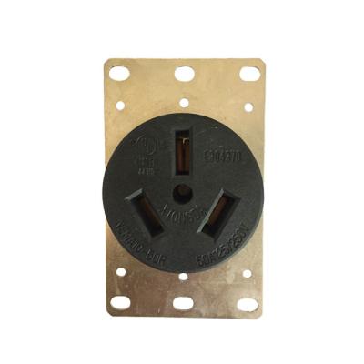 China Safety Shanghai Linsky NEMA 10-50R 50A 125V/250V Industrial Receptacle Electrical Outlet for sale