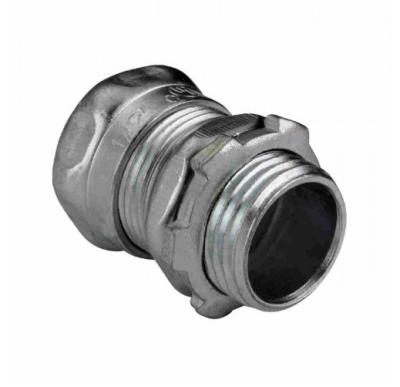 China Power Shanghai Linsky Electrical Conduit EMT Couplings Compression Steel for sale