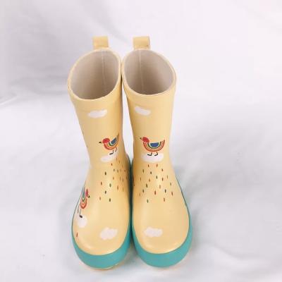 China Cheap Retail Colorful Top Kids Round Top CHILD Rubber Boots Kids Rain Boots for sale