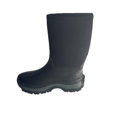 China OEM MANUFACTURER NEOPRENE 600G RUBBER WATERPROOF INSULATION DEODORIZATION HUNTING LONG RAIN BOOTS FOR MEN for sale