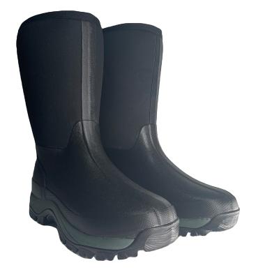 China NEOPRENE WATERPROOF RUBBER OEM MANUFACTURER deodorization HUNTING LONG RAIN BOOTS FOR MEN for sale