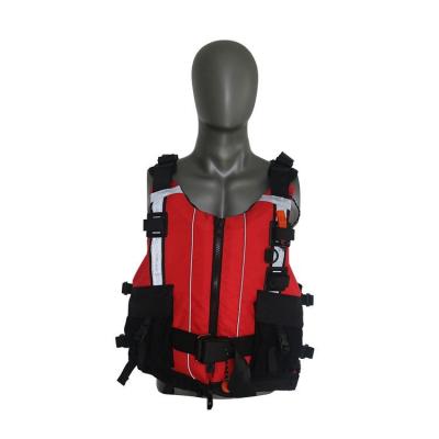 China Waterproof 500D Cordura+ PU Coating Prevent Drowning Hot Sale Rescue Inflatable 150N Life Jacket for sale