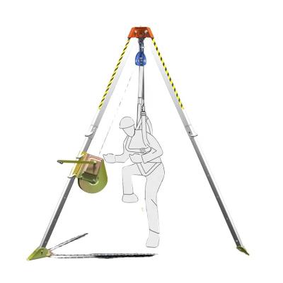 China National Confined Space Operation Firefighting Safety Rescue Certification Rescue JSJ-S Lifting Aluminum Tripod for sale