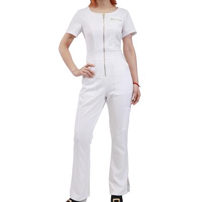 China Factory Supply Breathable Custom One Piece Overalls Rompers Elegant Overall Nurse Scrub for sale