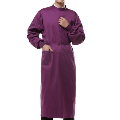 China Hot Selling Hospital Isolation Gown Coveralls Scrub Long Sleeve Uniform Men Women Surgical Gown for sale