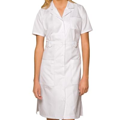 China Wholesale High Quality Breathable Nursing Gown For Hospital Nurse Single Uniform White Dress Scrubs Uniforms Dress Skirt for sale