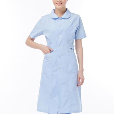 China Medical Breathable Nurse Gown Hospital Uniform Uniforms Scrub Made In China Low Nurse Hospital Uniform Gown for sale