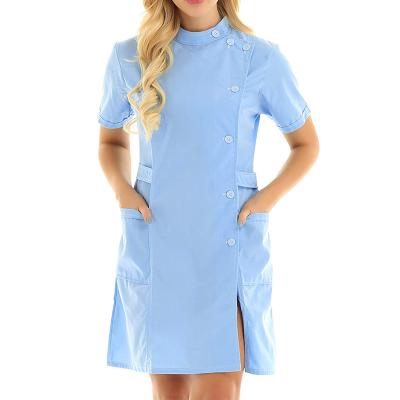 China Breathable Hospital Women Medical Nursing Uniform Scrubs Uniforms Design Nurse Uniform Dress for sale