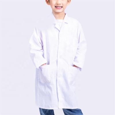 China Breathable Custom 100% Cotton Lab Coat Nurse Scrubs Kids Uniform Nursing Medical Lab Coat Kids White Cotton for sale