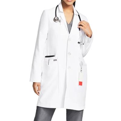 China Hospital& Laboratory& Best Selling School Items Pocket Unisex Medical Lab Coat Hospital White Lab Coat for sale