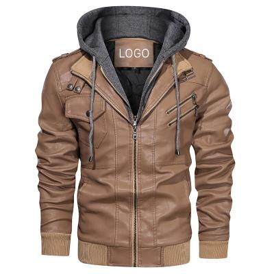 China 2022 New Technology Leather Cloth Fabric Hooded Winter Retro Men's Hooded QUICK DRY Men's Cotton Jacket OEM Customization for sale