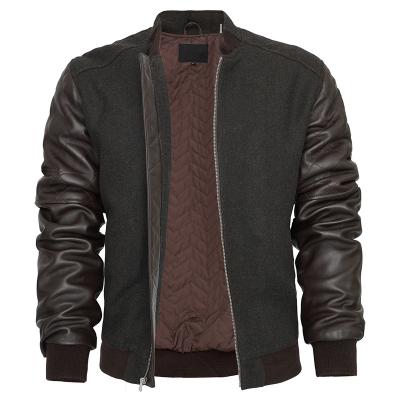 China QUICK DRY Customized Brand Clothing 100% Quilted Genuine Leather Jacket Sheep Skin Mens Cowhide Mens High Quality Motorcycle for sale