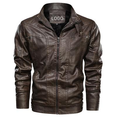 China Dropshipping USA Men's Plus Size 2XL Waist Support Collar Zipper UP PU Faux Leather Motorcycle Jaket casaco de couro Monte Jackets For Mens Boys for sale