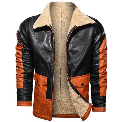 China Viable Men Leather Jackets Male Striped Patchwork Moto Biker Coat Irregular Street-Wear Chaquetas Hombre Mens Retro PU Bomber OEM for sale