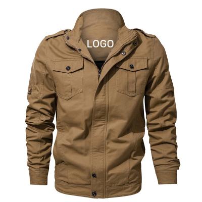 China Waterproof High Quality Jackets Warm Tracksuit Plus Size Jacket Motorcycle Pilot Zip Men Military Jacket OEM for sale