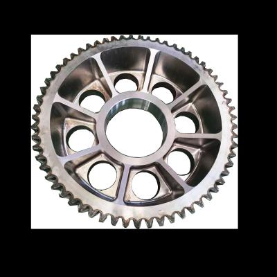 China Factory export customized forging large diameter spur gear steel ring gear for sale