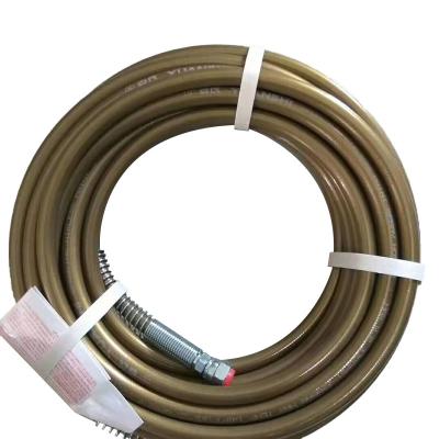 China Quality And Quantity Assured Oil Resistance Airless Sprayer Hose High Pressure Paint Hose Painted Braided Hose for sale