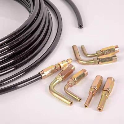 China Wide Varieties of Lubrication System Grease Fittings Steel Pipe and Pipe Hose to Grease Coupler Sets Hydraulic Grease Hose for sale