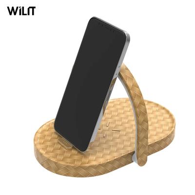 China 3-Grade Wilit Touch Smart Home Wooden Low Dimmer Wireless Charger Lamp With Adjustable Phone Holder for sale