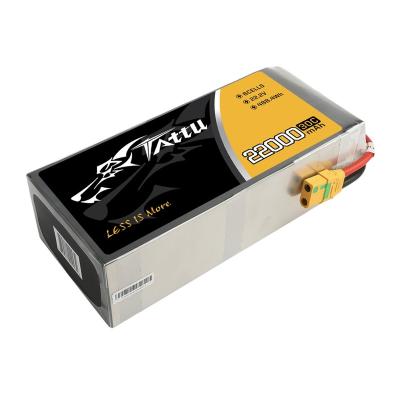 China Original 2023 New Hot-selling 6S1P 22.2V 22000mAh 30C Tattu Drone Lipo Battery For For Big Load Multirotor Agricultural UAV for sale