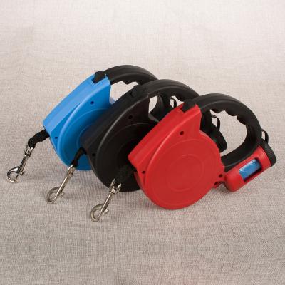 China Wholesale Sustainable Double Retractable Double Rope Dog Leash Nylon Dog Harness Leads. for sale