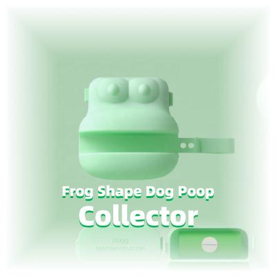 China Manufacturer Factory Pet Dog Viable Frog Pooper Scooper with Poop Bag Dispenser for sale