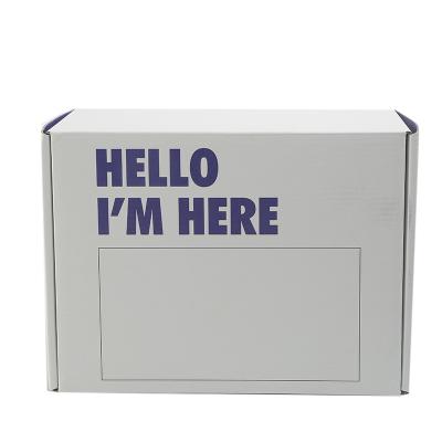 China Recyclable High Quality Eco Friendly Custom Hat Packaging Corrugated Paper Box for sale