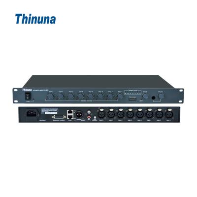 China Thinuna MG-801rack-mounted 8 channel automatic professional digital microphone noise canceling audio mixer for sale