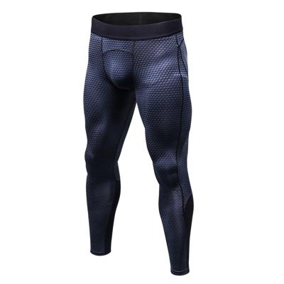 China Breathable Men 3D Printing PRO Fitness Running Soft Comfortable Breathable And Quick Drying Stretch Training Tights for sale