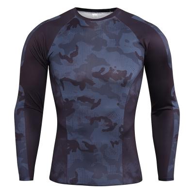 China Breathable Men's Fitness Quick-drying Compression Top Long Sleeve Tight T-shirt Breathing Elasticity for sale