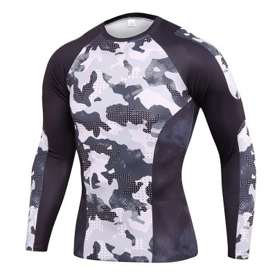 China Quick-drying breathable compression men's gym top custom protective men's sportswear base layer long sleeve t-shirt for sale