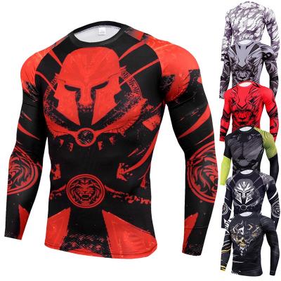 China 2021 New Men's Customized High Quality Quick-drying Compression Breathable Sports Bottoms Superior Long Sleeve T-shirt for sale