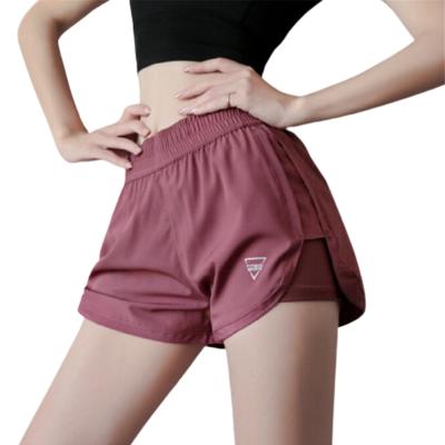 China Breathable Sport Shorts Women 2 In 1 With Pockets Sport Shorts Woman Gym Shorts Fashion Printing Quick-Drying Fabric for sale