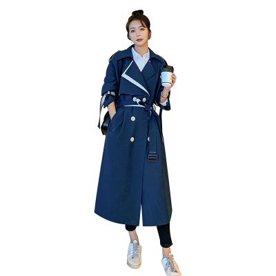 China QUICK DRY women's clothing 2021 new mid length casual waist anorak temperament thinner color coats for ladies fashion for sale