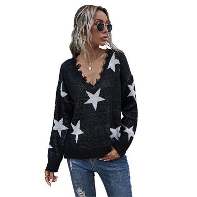 China 2021 autumn v-neck low-cut sweater women's long sleeve QUICK-DRY tops factory direct selling for sale