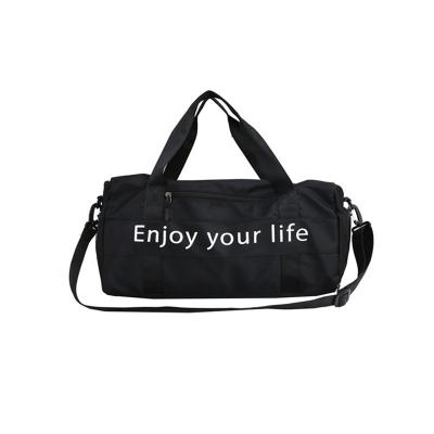 China Vintage Sports Gym Bag With Shoes For Women Korean Alphabet Shoulder Bag Fashion Traveling Couples Luggage Bags Men Outdoor Backpack for sale