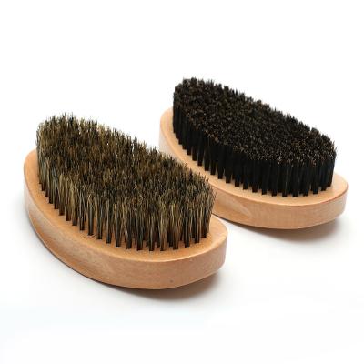 China Luxury Beech Wood Varnish Outdoor Boar Hair Personal Stock To Board Beard Brush for sale