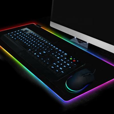 China Large Comfortable Gaming Mouse Pad Gamer Mouse Pad With RGB Backlit Computer Mouse Pad for sale