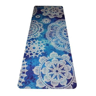 China Rubber Gym Suede Yoga Mat Large Capacity Anti-Slip Factory Made Yoga Mat for sale