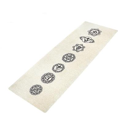 China Yoga Customized Jute Yoga Mat With Logo To Tie Eco-friendly Anti-Slip Hemp Yoga Mat for sale