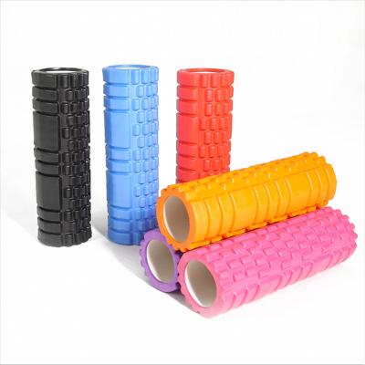 China Lightweight/Durable/HX Eva Foam Roller Yoga Pilates Portable Custom High Density Exercise Fitness Muscle Massage Cavity Yoga Column Foam Roller for sale