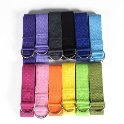 China Lightweight/Durable/Portable Multi-Color D-Clip Belt Fitness Exercise Gym Rope Waist Figure Leg Resistance Bands Yoga Belt for sale