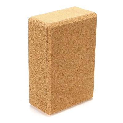 China Yoga exercises wholesale high density eco-friendly custom logo printed cork yoga block set for sale