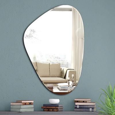 China Modern Irregular mirror wall decoration, bathroom mirror, bedroom mirror, stylish vanity mirror for sale