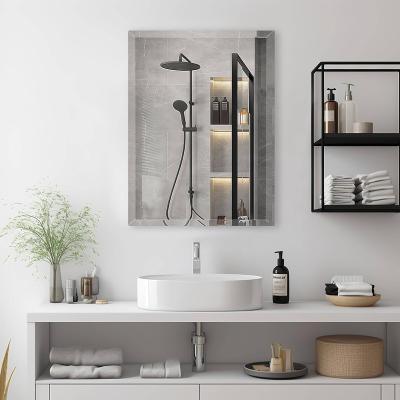 China Art Deco Square mirror wall decoration, modern style bathroom mirror, bedroom mirror, stylish vanity mirror for sale