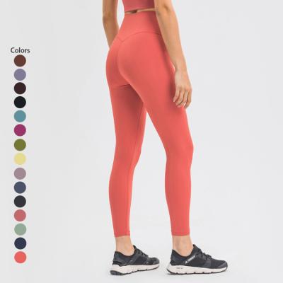 China New breathable fitness sport pants women's high waist no breathable quick-drying sports t-line pants for sale