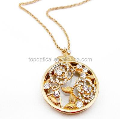 China 2015 ALLOY peony burl necklace for valentine's gift Te koop